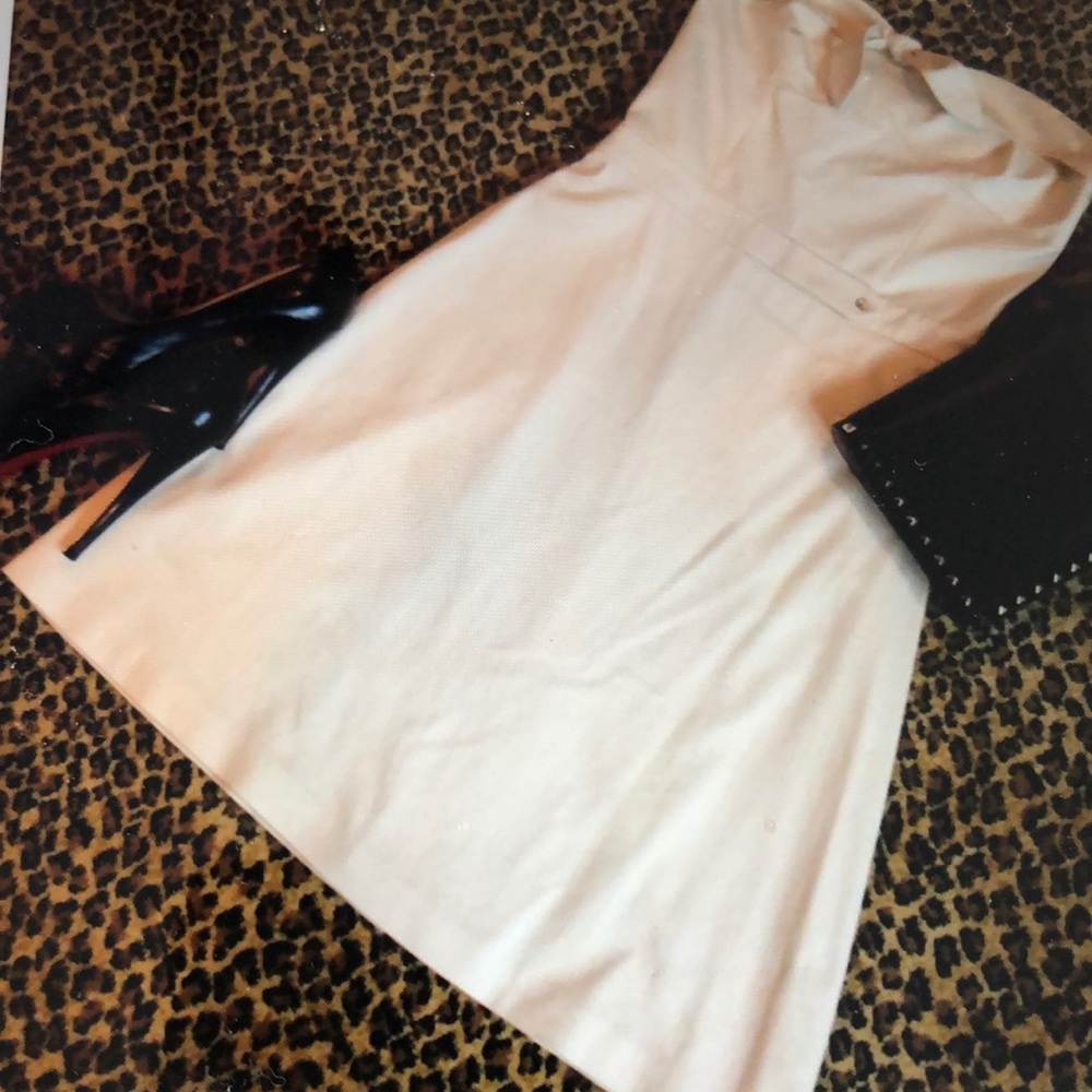 TIBI BRAND WINTER WHITE CHIC STRAPLESS DRESS - Picture 2 of 9
